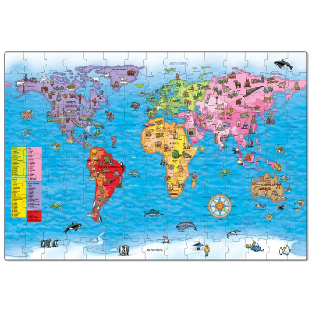 Orchard Dev Dünya Haritası (5-10 Yaş / Puzzle ve Poster) Eğitici Oyuncak Fiyatı