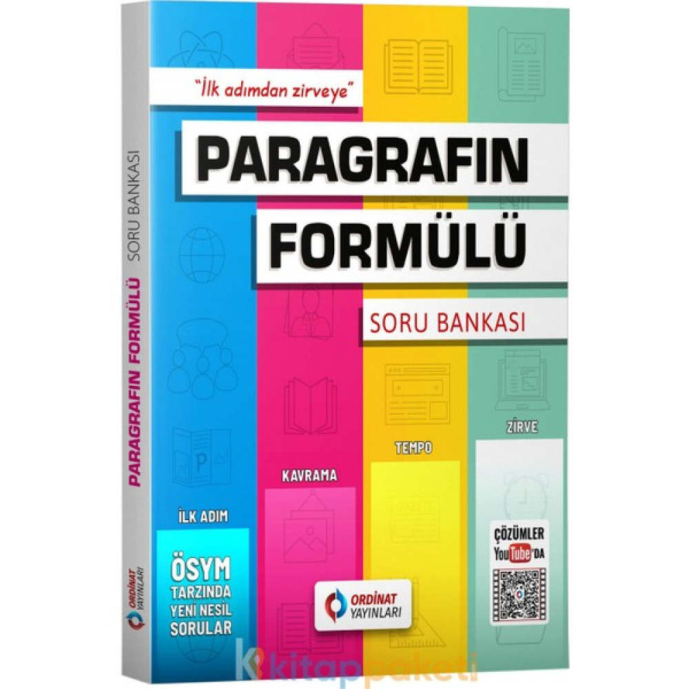Ordinat Yayınları Paragrafın Formülü - Paragraf Soru Bankası Kaynak Kitapları Fiyatı