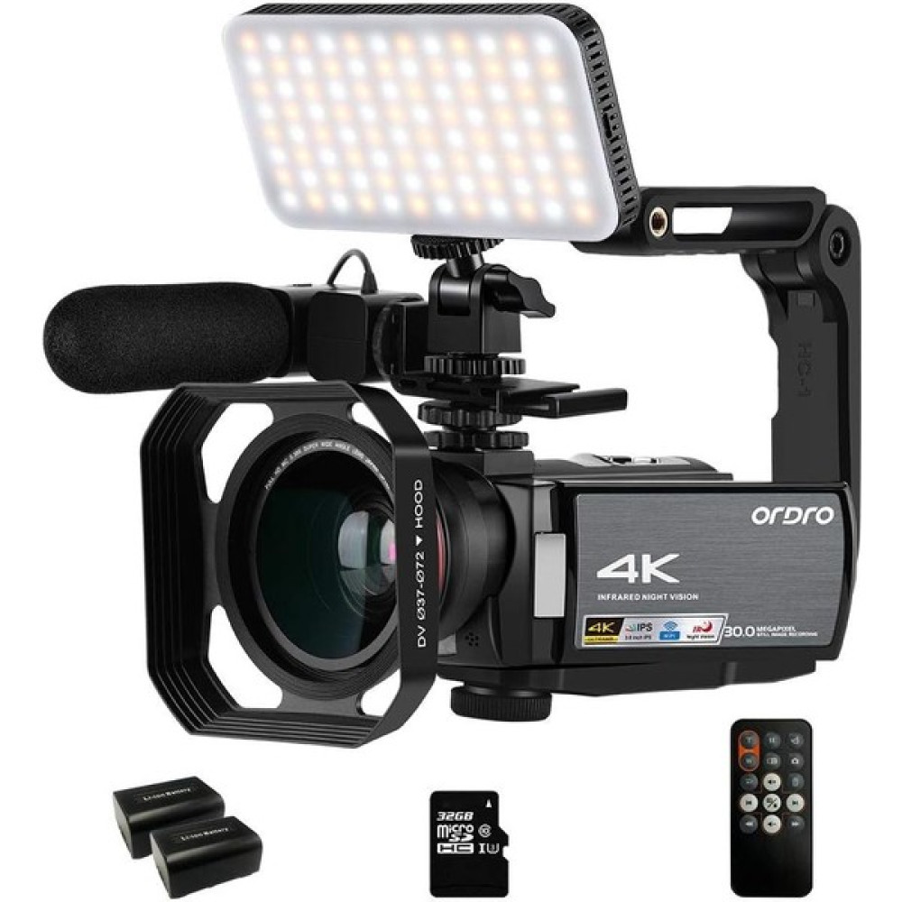 Ordro 4K Ir Gece Görüşü 1080P 60FPS Dijital Wifi Video Kamera Kaydedici Dijital Video Kameralar Fiyatı