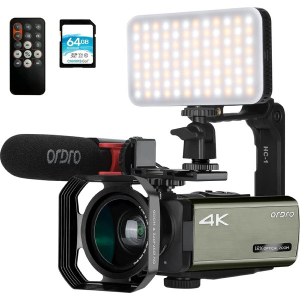 Ordro AX65 Canlı Yayın Kamerası Video Kamera Full Hd 60FPS - 4K Dijital Video Kameralar Fiyatı