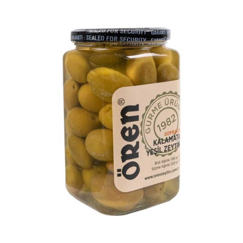 Ören Sofralık Kalamata Yeşil Zeytin - 850 gr Diğer Fiyatı