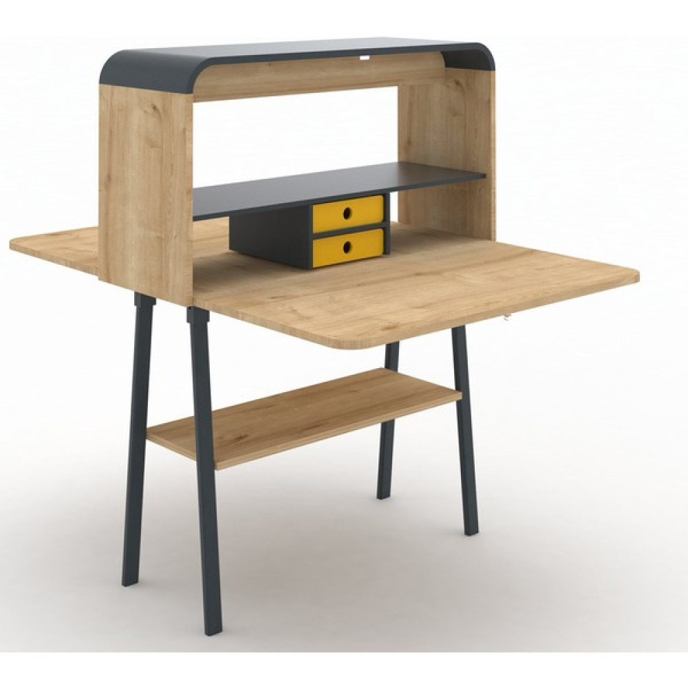 Orfis Puerta 2'li Çalışma Masası - Y: 126 cm D: 35 cm G: 100 cm - Meşe Çalışma Masası Fiyatı