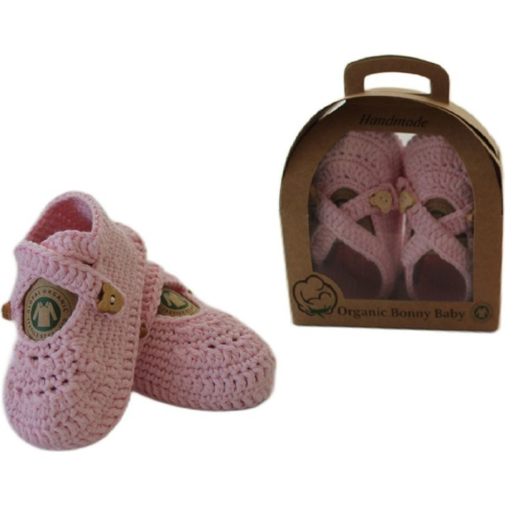 Organic Bonny Baby Bebek Patiği Organic Bonny Baby El Yapımı Bebek Patiği Pembe 0 - 6 Ay Bebek Ayakkabısı Fiyatı