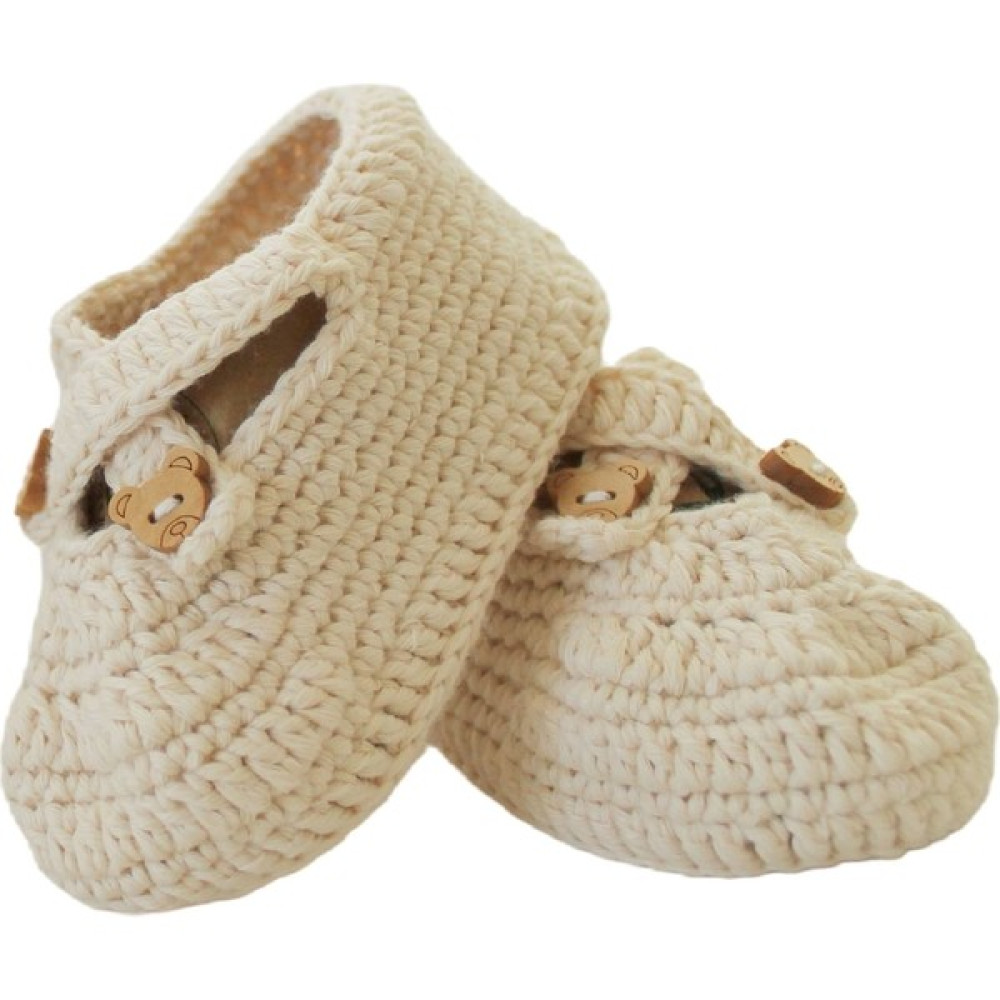 Organic Bonny Baby Müjde Baba Oluyorsun Organik Bebek Patiği ve Çiçek Seti Krem 0 - 6 Ay Bebek Ayakkabısı Fiyatı