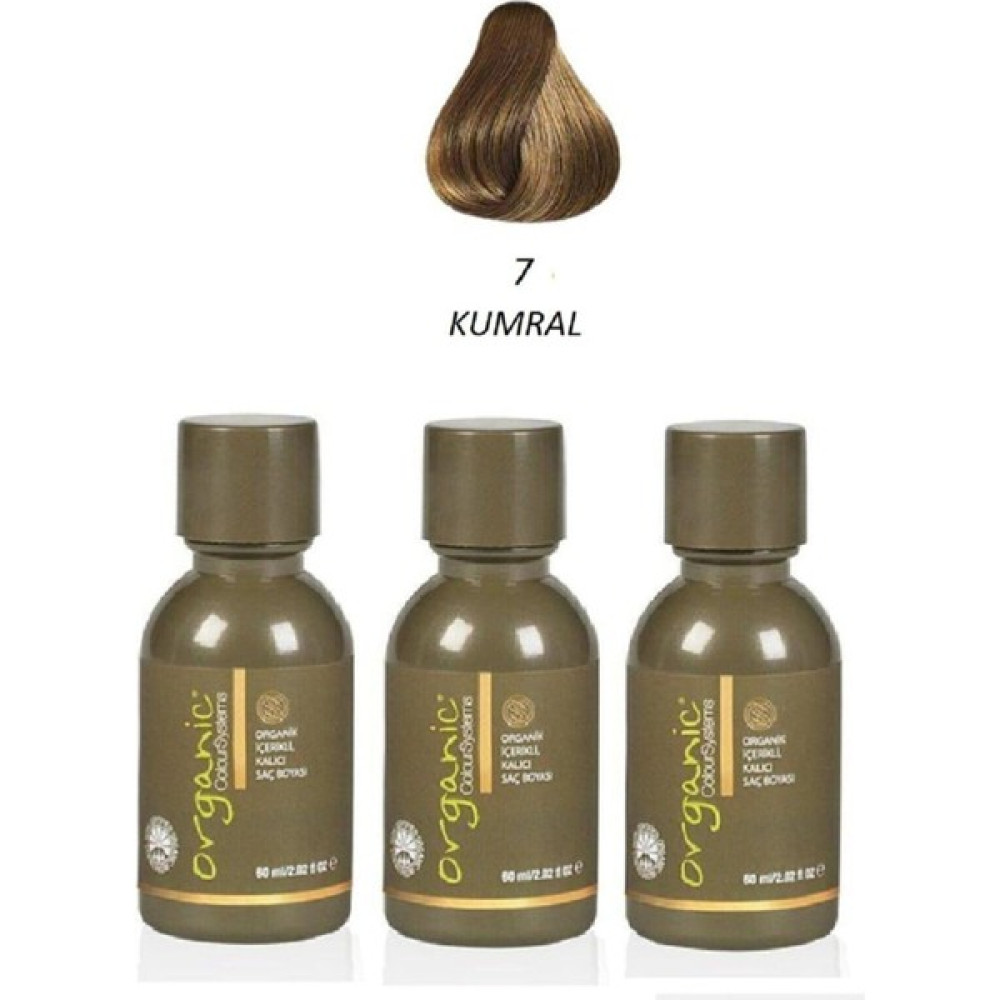 Organic Colour Systems 7 Kumral Saç Boyası 60 Ml- 3 Adet Saç Boyası Fiyatı