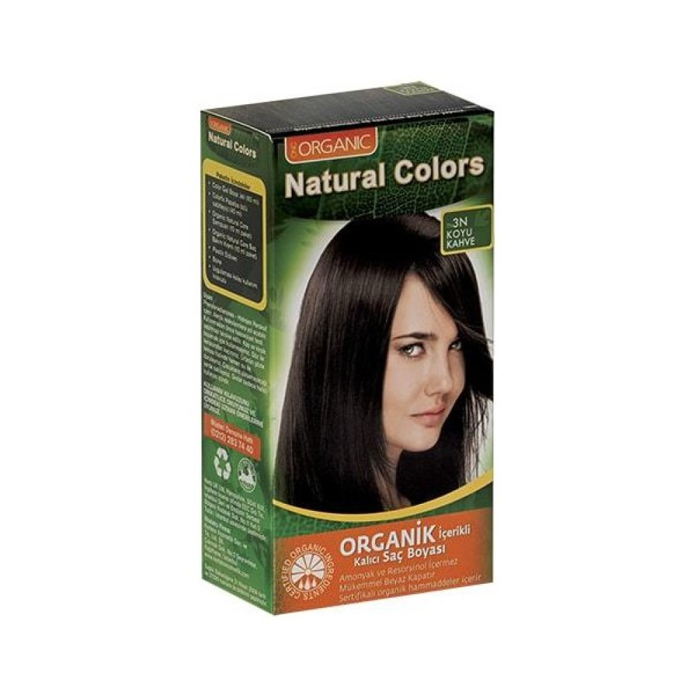 Organic Natural Colors Bitkisel Kalıcı Saç Boyası 3N Koyu Kahve Saç Boyası Fiyatı