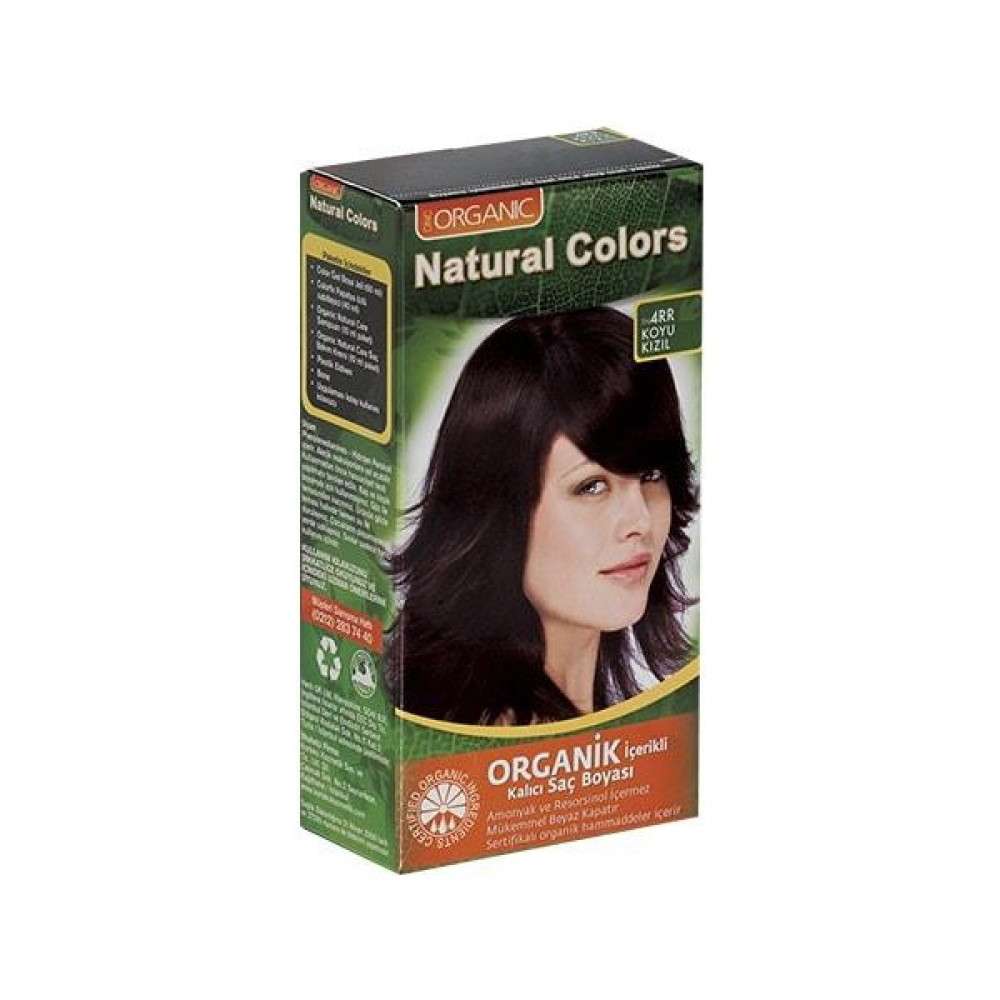 Organic Natural Colors Bitkisel Kalıcı Saç Boyası 4Rr Koyu Kızıl Saç Boyası Fiyatı