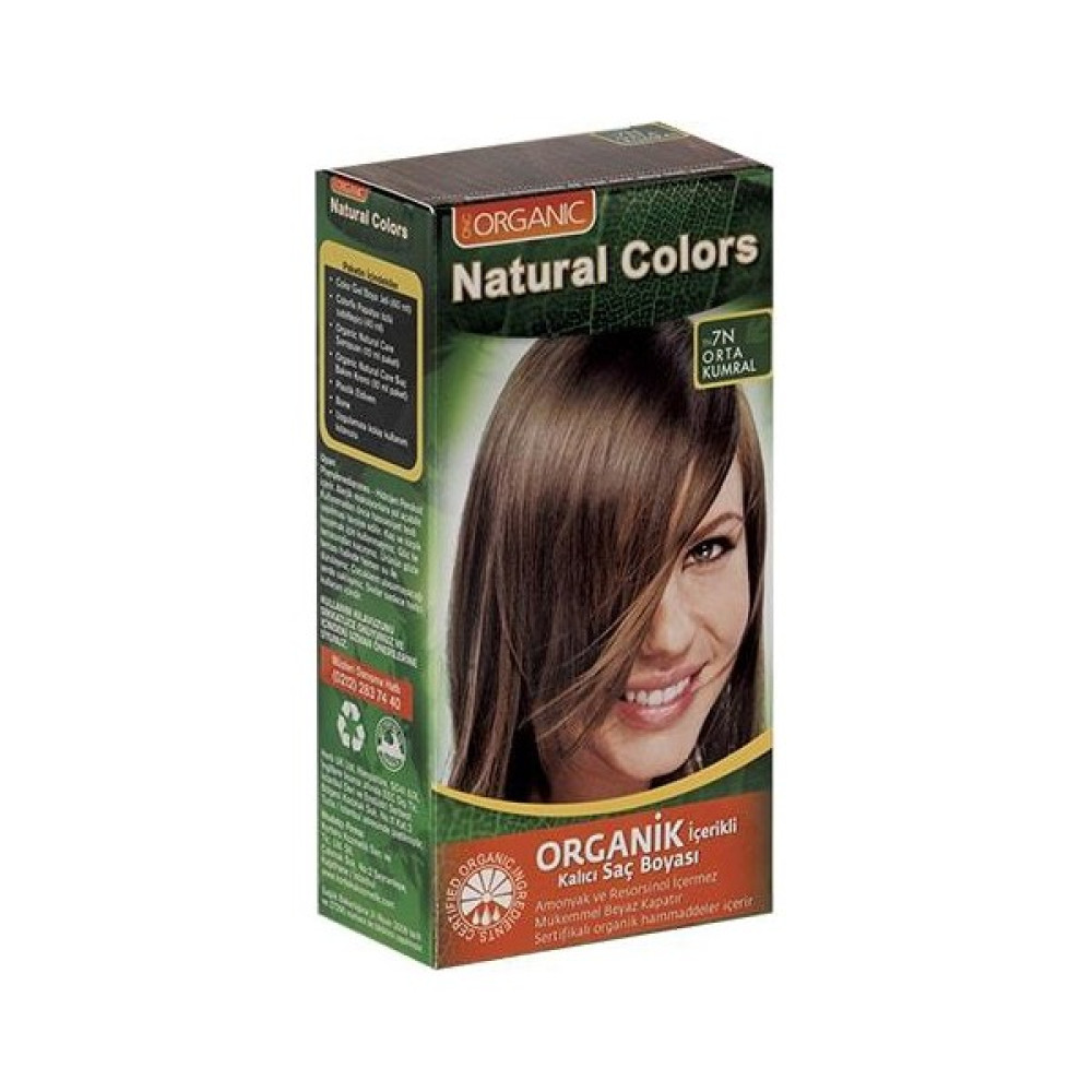 Organic Natural Colors Bitkisel Kalıcı Saç Boyası 7N Orta Kumral Saç Boyası Fiyatı