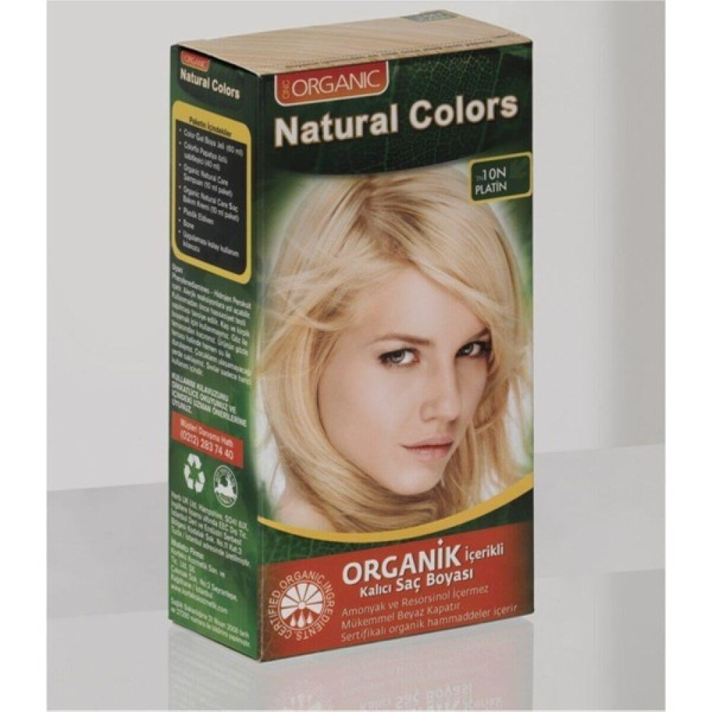 Organic Natural Colors Natural Colors 10N Platin Organik Saç Boyası Oto Boyaları Fiyatı
