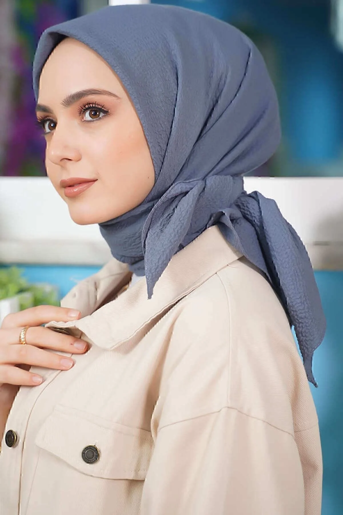 Organic Scarfs Kadın Testtür Mio Caz Eşarp Hijap Modeli" Eşarp Fiyatı