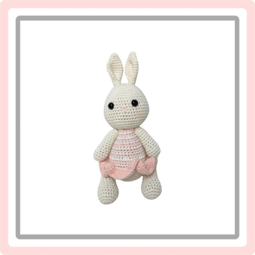 Organic Sisters Toys Gots Organik Sertifikalı (Iplerden) Amigurumi Uyku Arkadaşı Tavşan Bebek Oyuncakları Fiyatı
