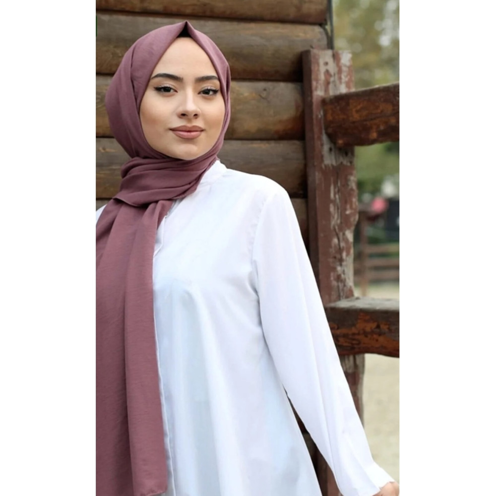 Organic Tesettür Pamuk Kraş Cazz Şal Modeli -incir 80 x 200 Beden Eşarp Fiyatı