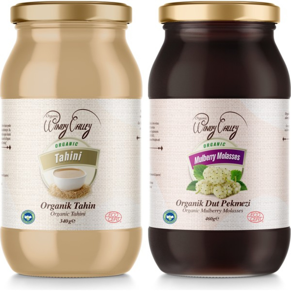 Organic Windy Valley Dut Pekmezi & Organic Windy Valley Tahin Katkısız Şeker ilavesiz(Dut Pekmezi460gr /Tahin 300gr) - 1 Adet Diğer Fiyatı