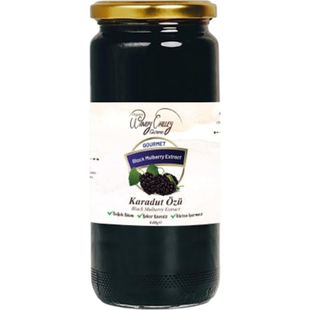 Organic Windy Valley Gurme Karadut Özü Soğuk Sıkım Şeker ilavesiz Gluten içermez (640 gr ) - 1 Adet Diğer Fiyatı