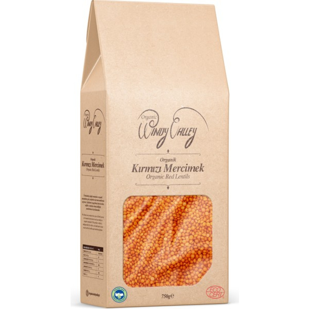 Organic Windy Valley Kırmızı Mercimek (750 gr) Yerli ürün - 1 kg Diğer Fiyatı