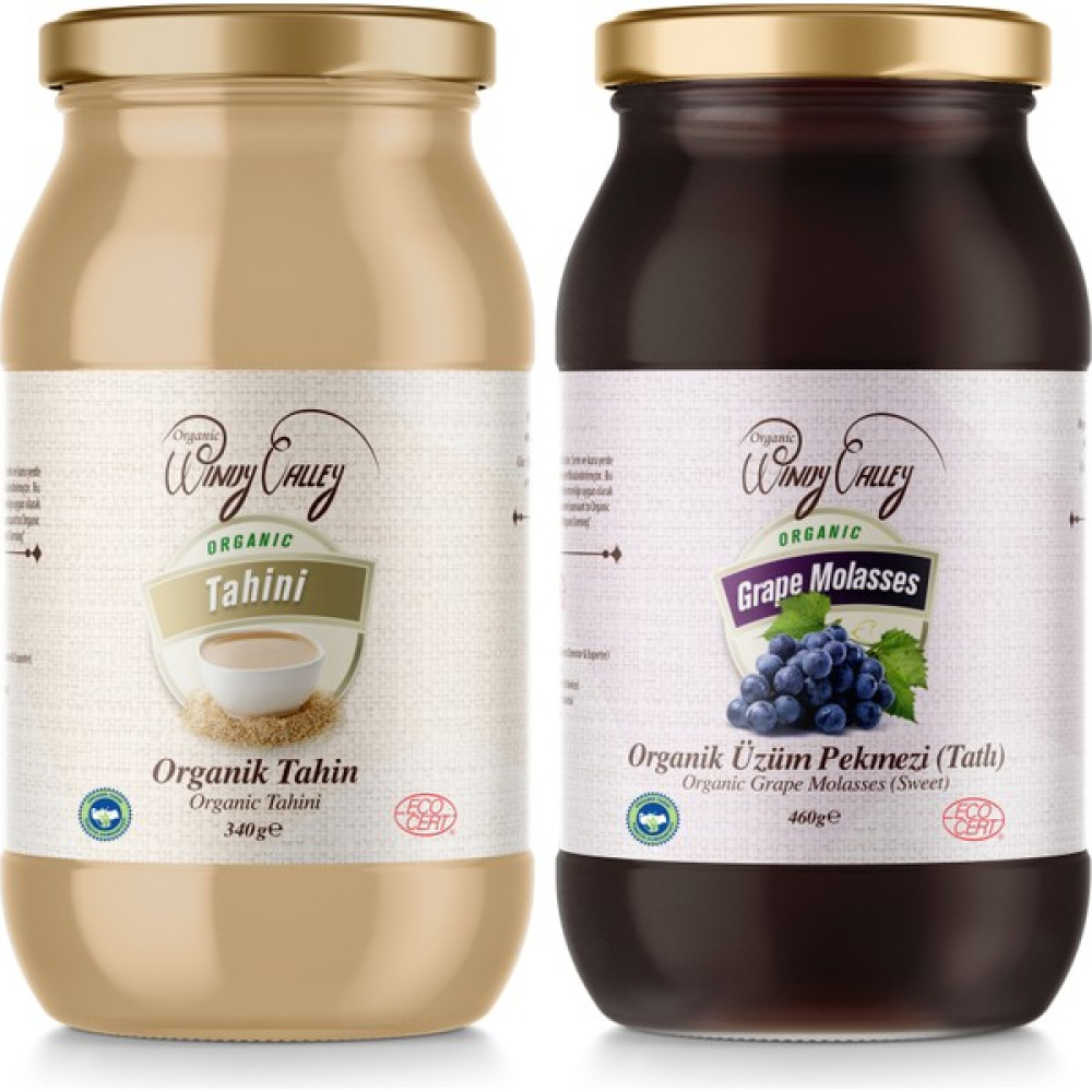 Organic Windy Valley Üzüm Pekmezi(460 gr) & Organic Windy Valley Tahin (300gr) Katkısız Şeker İlavesiz - 1 Adet Diğer Fiyatı