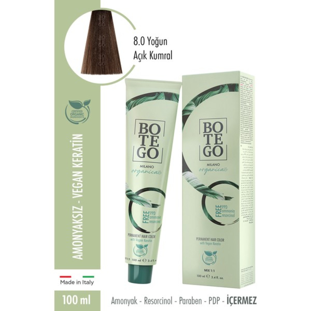 Organica Krem Boya 8.0 Yoğun Açık Kumral 100 ml Oto Boyaları Fiyatı