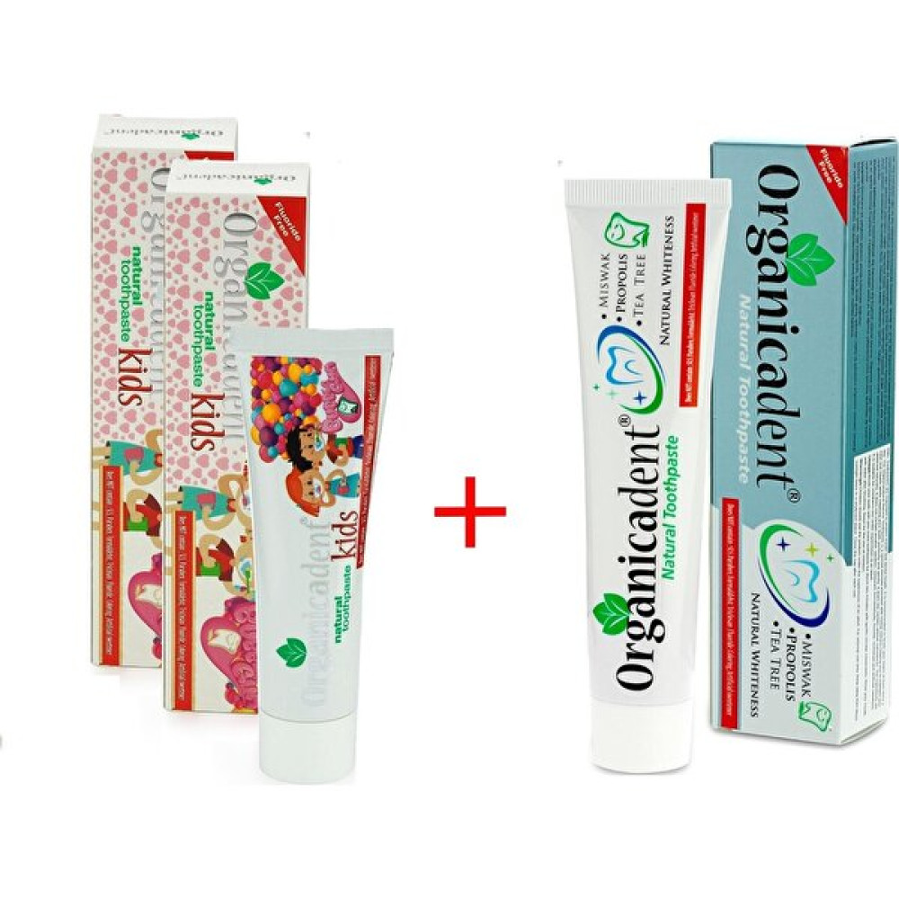 Organicadent 2 Doğal Çocuk + 1 Doğal Diş Macunu 3'lü Paket Diş Macunları Fiyatı
