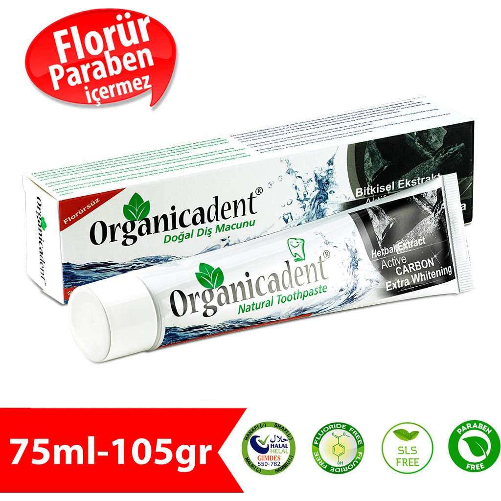 Organicadent Aktif Karbonlu Doğal Diş Macunu Diş Macunları Fiyatı