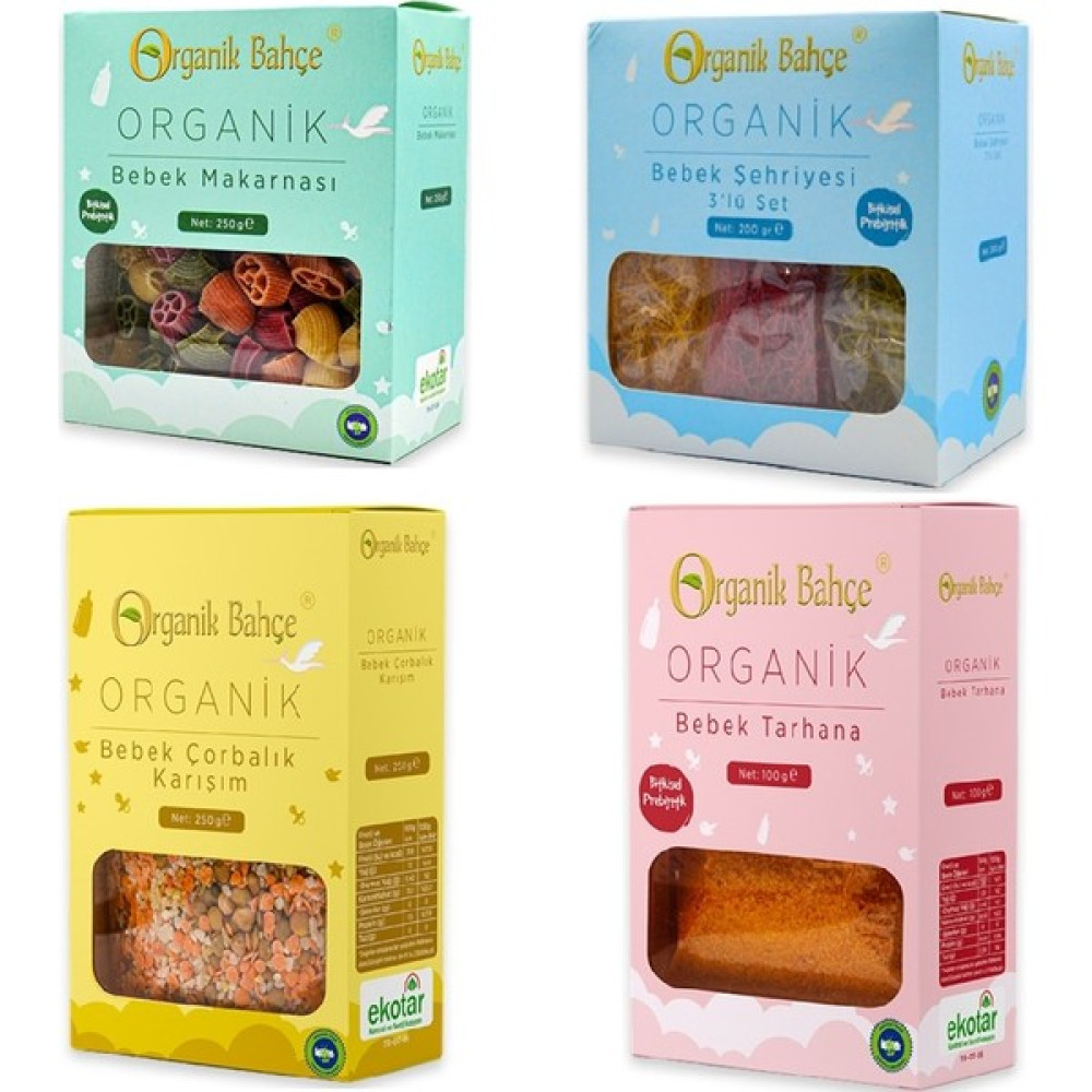 Organik Bahçe Bebek Ek Gıda Avantaj Seti + 6 Ay 4 Kutu 800 gr Bebek Mamaları Fiyatı