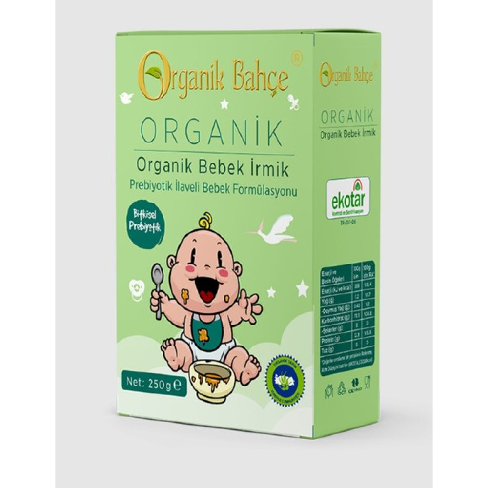 Organik Bahçe Organik Bebek Irmik 250 gr Bebek Mamaları Fiyatı