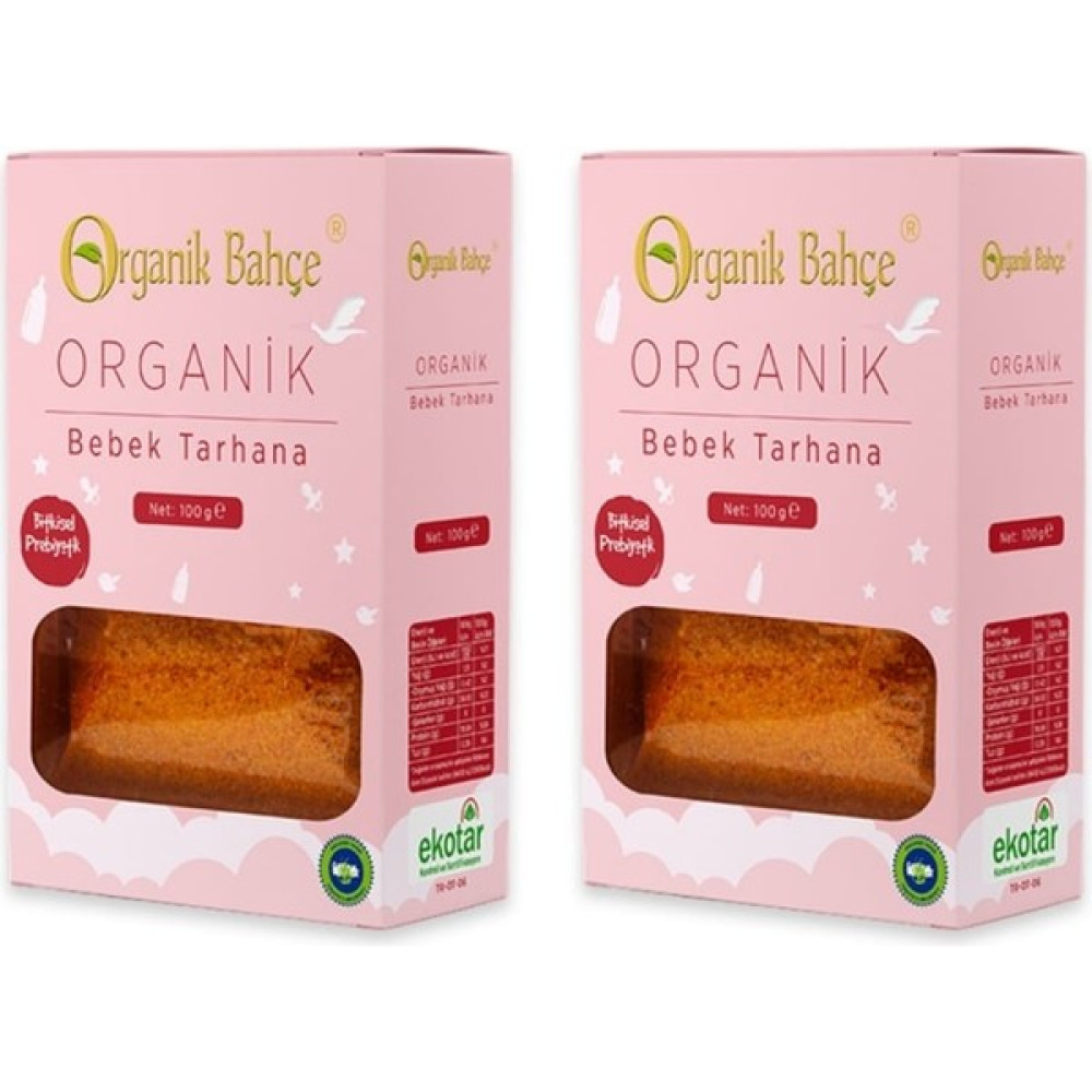 Organik Bahçe Organik Bebek Tarhanası +6 Ay 100 gr x 2 Adet Avantaj Set Bebek Beslenme Gereçleri Fiyatı