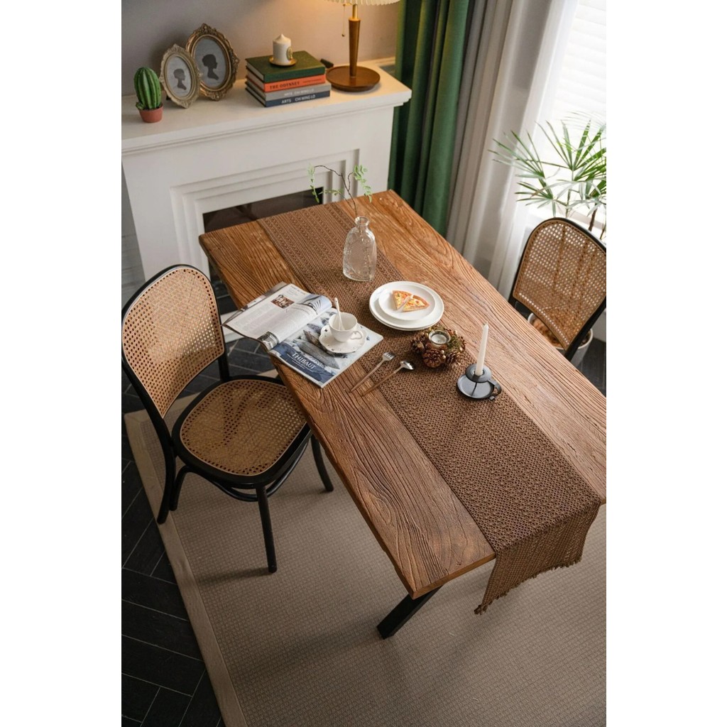 Organik Pamuk Dantel Runner Kelebek Desen 150X35 - Açık Kahverengi - 35 x 150 cm SSD / Solid State Drive Fiyatı