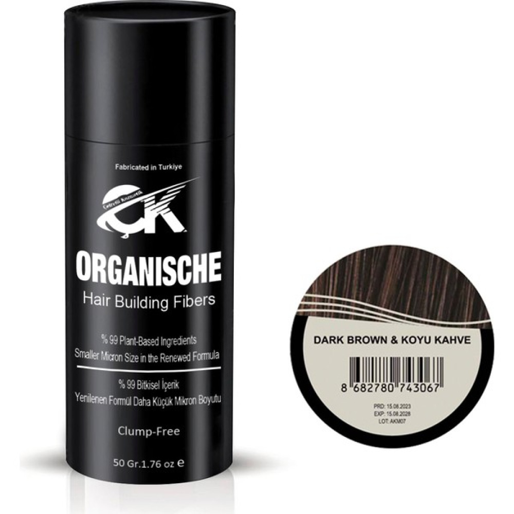 Organische Hair Building Fibers 50 gr Koyu Kahve Saç Tozu - Koyu Kahverengi 3,0 Saç Boyası Fiyatı