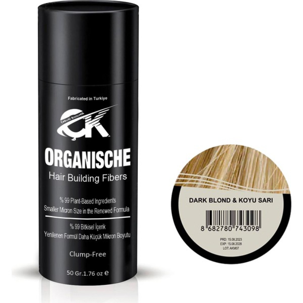 Organische Hair Building Fibers 50 gr Koyu Sarı Saç Tozu Saç Boyası Fiyatı