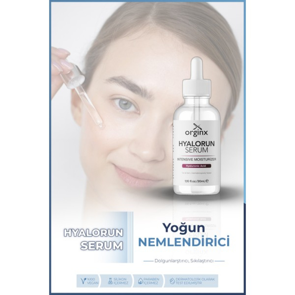 Orginx Hyalorun Serum Yoğun Nemlendirici Besleyici Onarıcı Dolgunlaştırıcı Cilt Bakım Serumu 30ML Anti-Aging / Yaşlanma Karşıtı Fiyatı