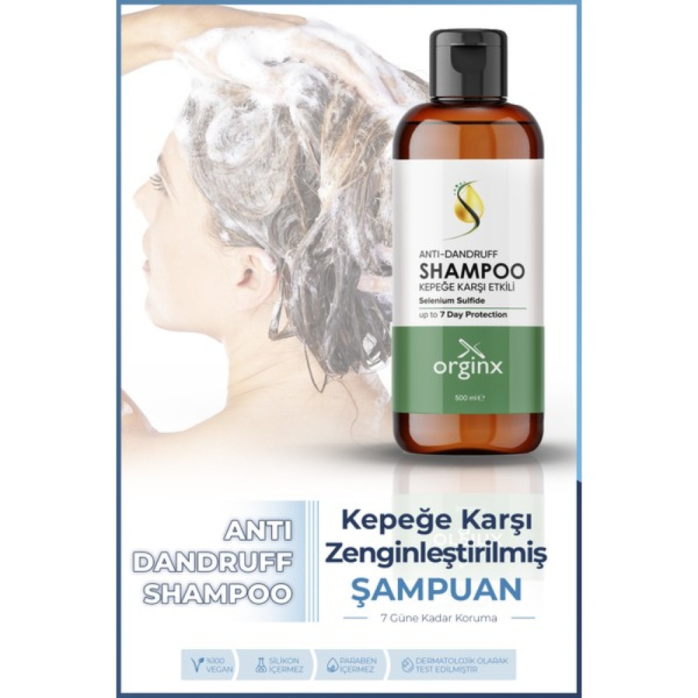 Orginx Kepeğe Karşi Etkili Bakım Şampuanı Normal/yağlı Saçlar 500ML Şampuan ve Saç Kremi Fiyatı