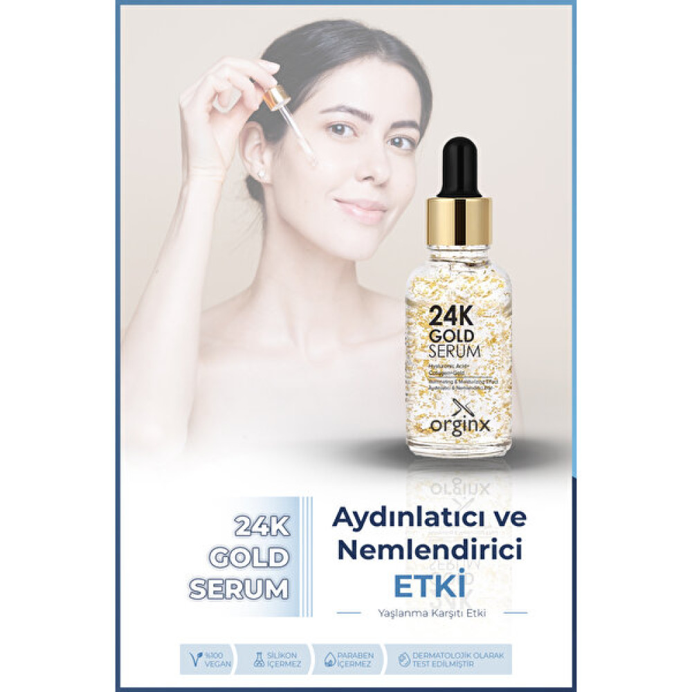 Orginx ve 24KGOLD Serum Anti-Aging / Yaşlanma Karşıtı Fiyatı