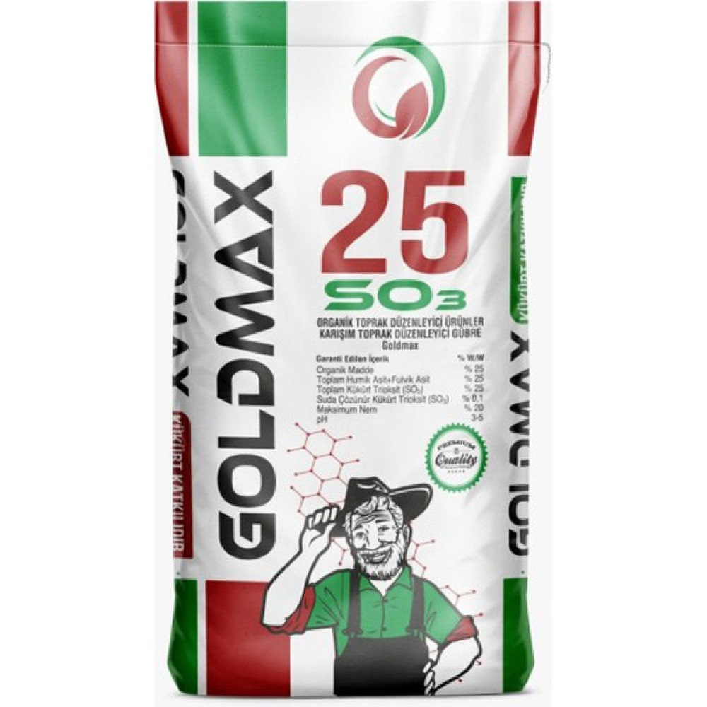Orgüb Goldmax Kükürt % 25 ve Humic Asit % 25 Gübre 25 Kg Oto Boyaları Fiyatı
