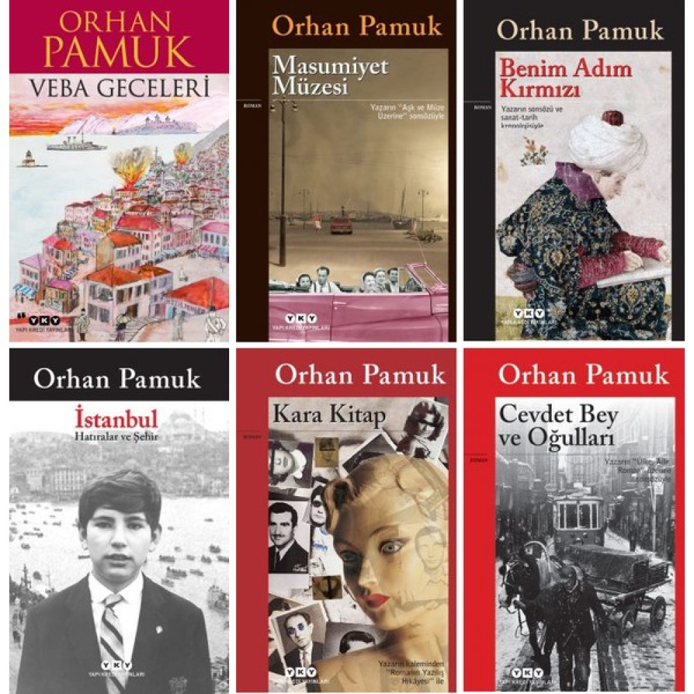 Orhan Pamuk 6 Kitap Set - Veba Geceleri - Masumiyet Müzesi - Benim Adım Kırmızı - Istanbul - Kara Kitap - Cevdet Bey ve Oğulları Türk Klasikleri Fiyatı