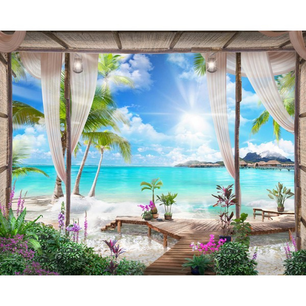 Orhun Store Manzara 3D Poster - 3 Boyutlu Tek Parça Duvar Kağıdı - 170 x 135 - Renkli Poster Fiyatı