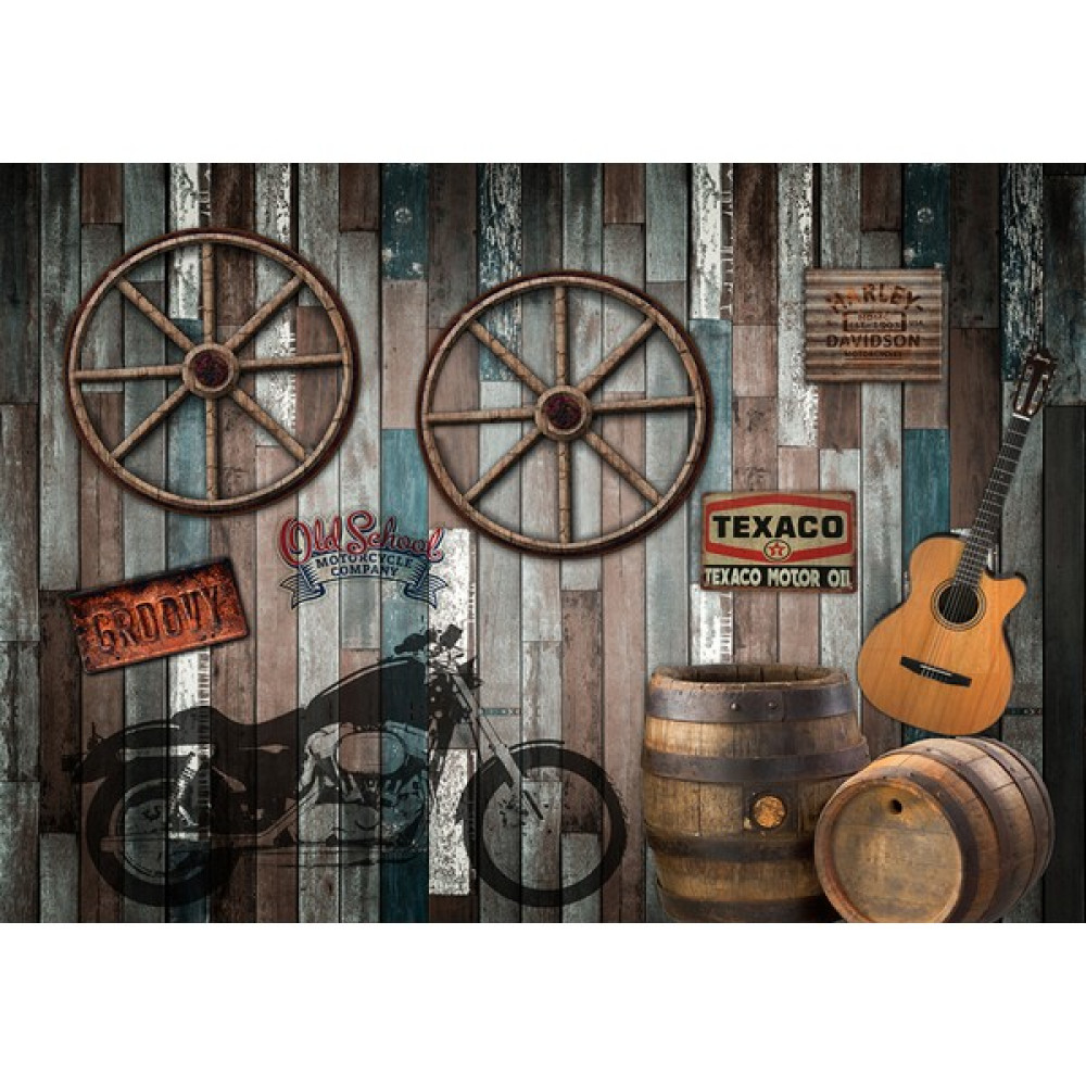 Orhun Store Motor 3D Poster - 3 Boyutlu Tek Parça Duvar Kağıdı - 300 x 210 - Renkli Poster Fiyatı