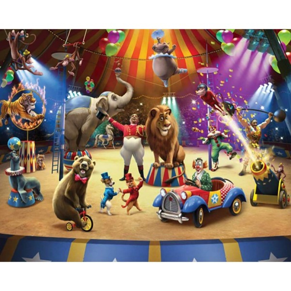 Orhun Store Sirk 3D Poster - 3 Boyutlu Tek Parça Duvar Kağıdı - 200 x 160 - Renkli Poster Fiyatı