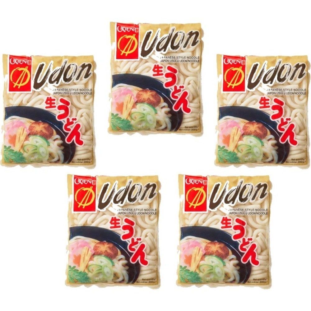 Orient Foods Japon Usülü Udon Noodle 200 gr 5'li Set Tam Buğday Lezzeti ile - 1 kg Makarnalar Fiyatı
