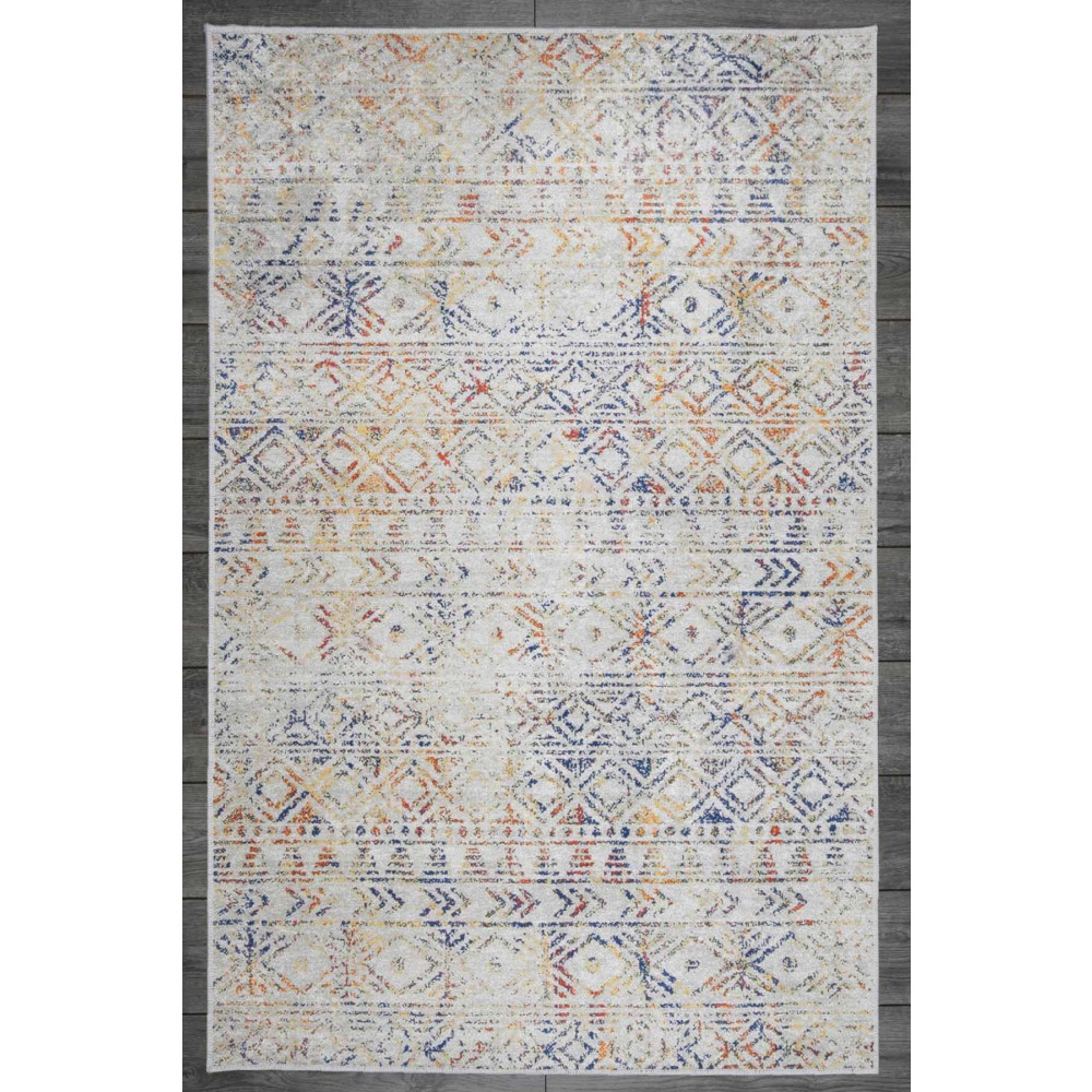 Oriente Home Iskandinav Desenli Bej Mavi Kadife Halı Yıkanabilir Kaymaz Taban Yolluk Koridor Halısı 120 x 200 Beden Yolluk Fiyatı