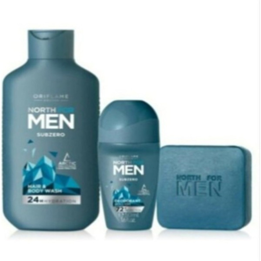 Oriflame Erkek Bakım Seti North For Men Subzero Saç ve Vücut Şampuanı + Subzero Sabun + Roll-On Deo Saç Bakım Maskeleri & Serumlar & Spreyler Fiyatı