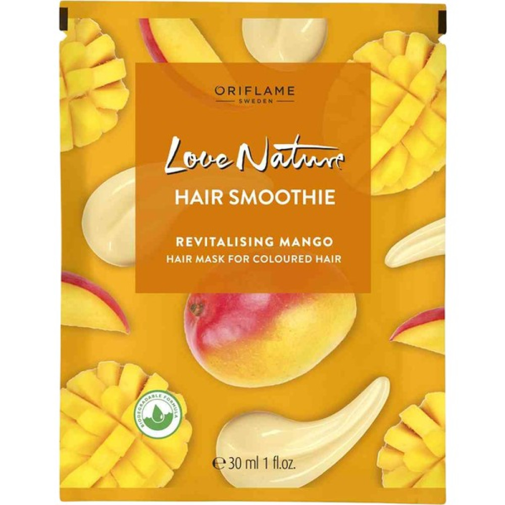Oriflame Love Nature Smoothie Mango Özlü Canlandırıcı Saç Maskesi - Boyalı Saçlar Saç Bakım Maskeleri & Serumlar & Spreyler Fiyatı