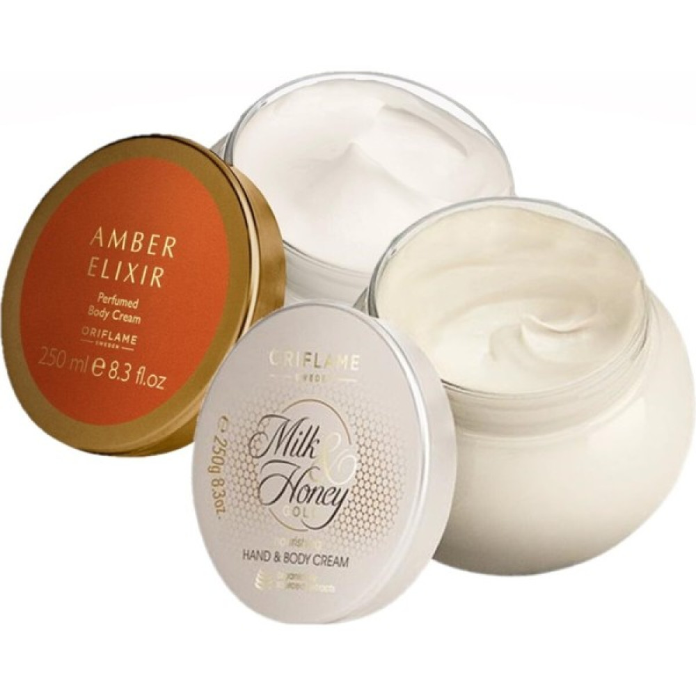 Oriflame Milk & Honey Gold Besleyici El & Vücut Kremi-Amber Elixir Parfümlü Vücut Kremi Nemlendiriciler Fiyatı