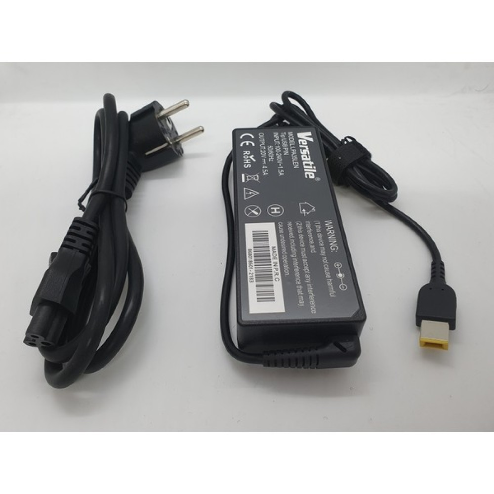 Originald Lenovo 20V 4.5A USB Kare Uç Adaptör Şarj Aleti ve Güç Kablosu LPA35LEN Laptop Adaptör Fiyatı