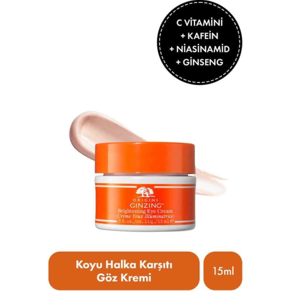 Origins C Vitamini & Niasinamid İçeren GinZing™ Canlandırıcı Göz Kremi -COOL- 15 ml Göz Kremi Fiyatı