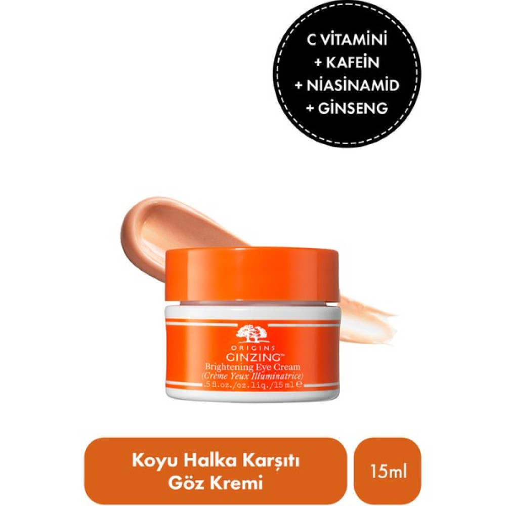 Origins C Vitamini & Niasinamid İçeren GinZing™Canlandırıcı Göz Kremi -WARM- 15 ml Göz Kremi Fiyatı