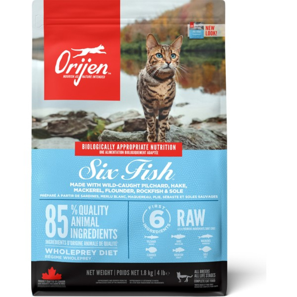 Orijen Cat Six Fish Tahılsız 1,8 kg 6 Balıklı Kedi Maması Evcil Hayvan Ürünleri Fiyatı