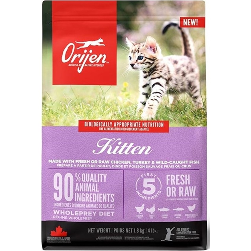 Orijen Kitten Yavru Kedi Maması 1.8 Kg Karışık Tat ile Sağlıklı Beslenme Evcil Hayvan Ürünleri Fiyatı