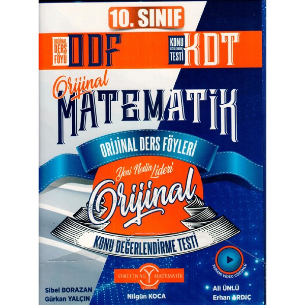 Orijinal Yayınları 10. Sınıf Matematik Odf Kdt Seti Kaynak Kitapları Fiyatı