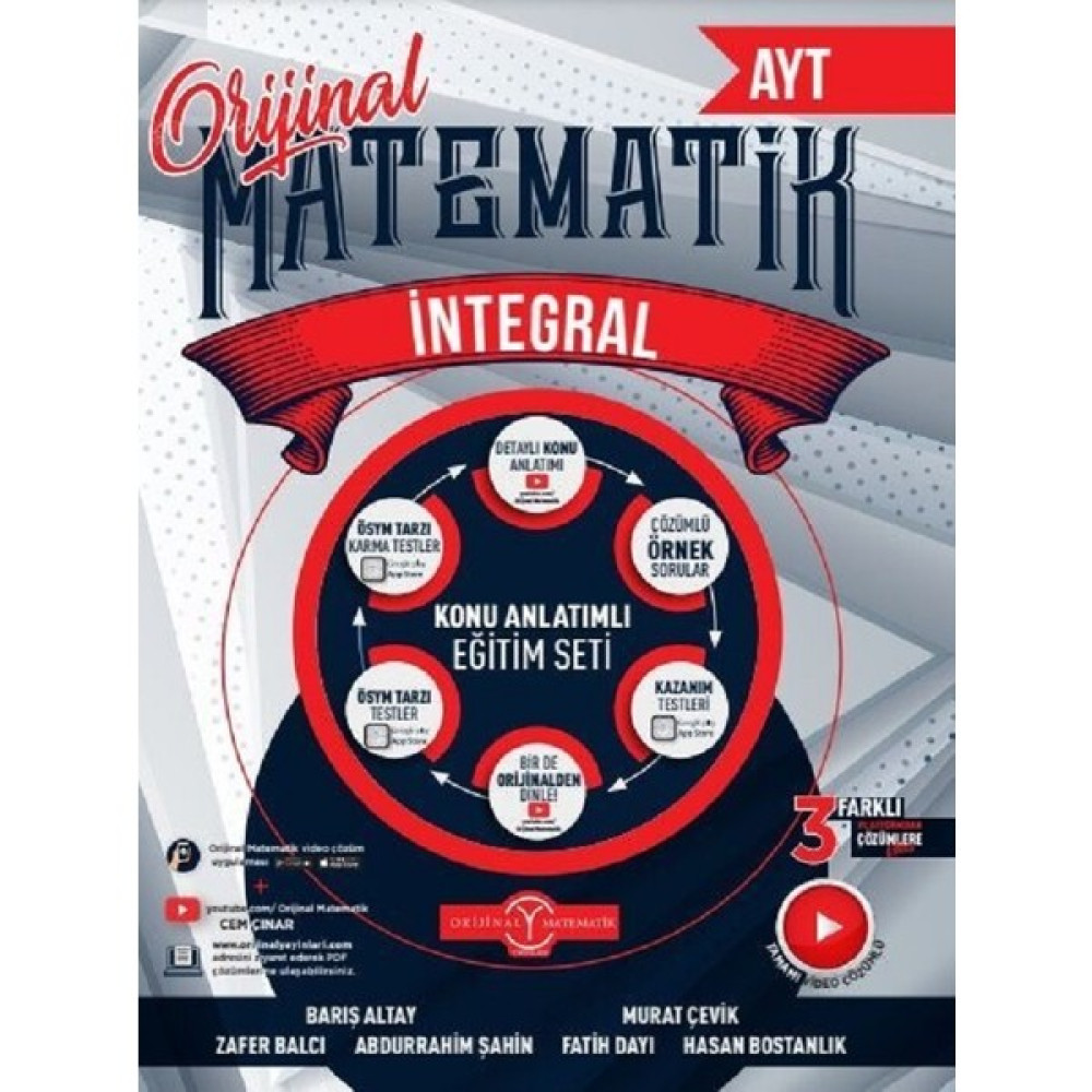 Orijinal Yayınları Ayt Integral Konu Anlatım Matematik Fiyatı