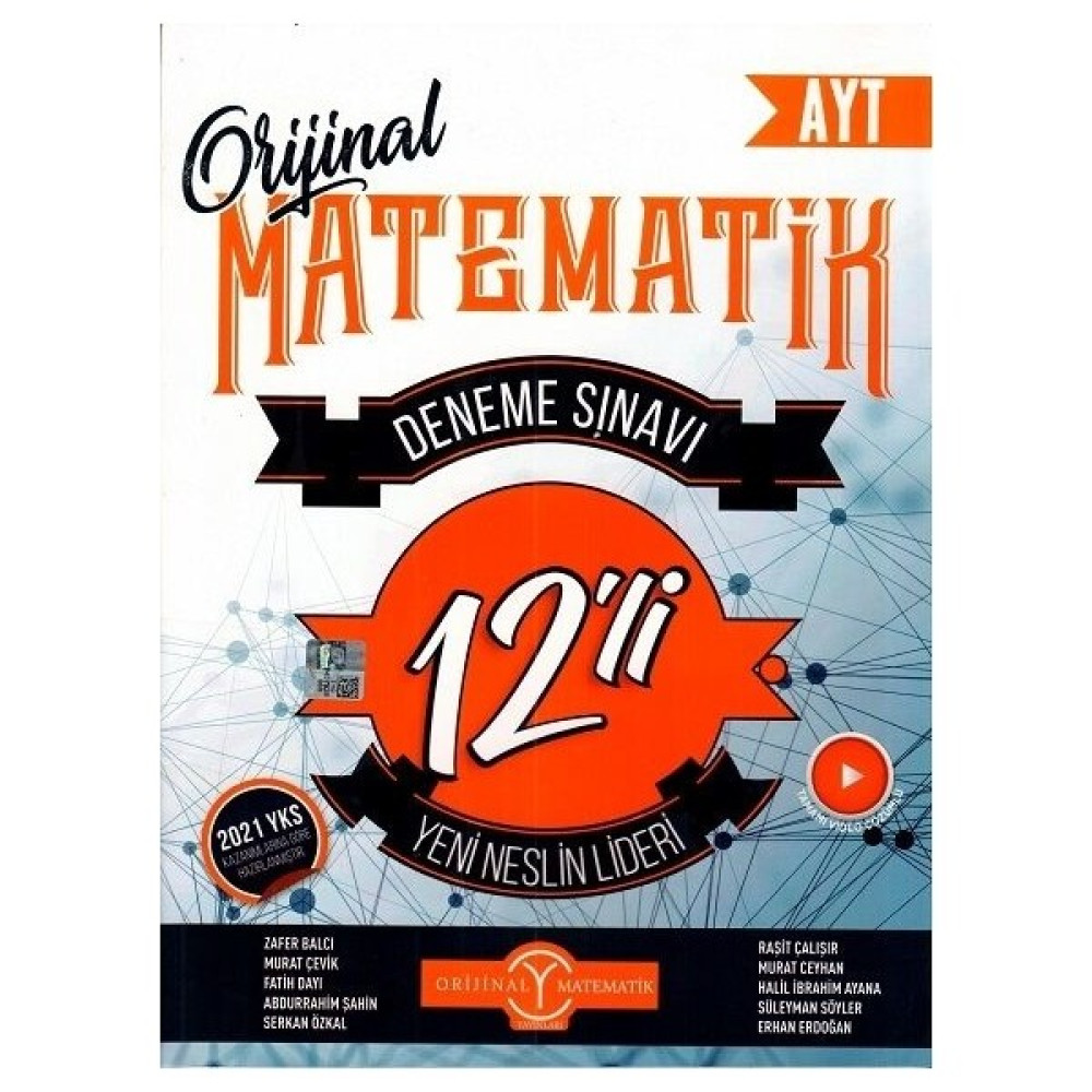 Orijinal Yayınları AYT Matematik 12'li Deneme Sınavı - Murat Çevik Matematik Fiyatı